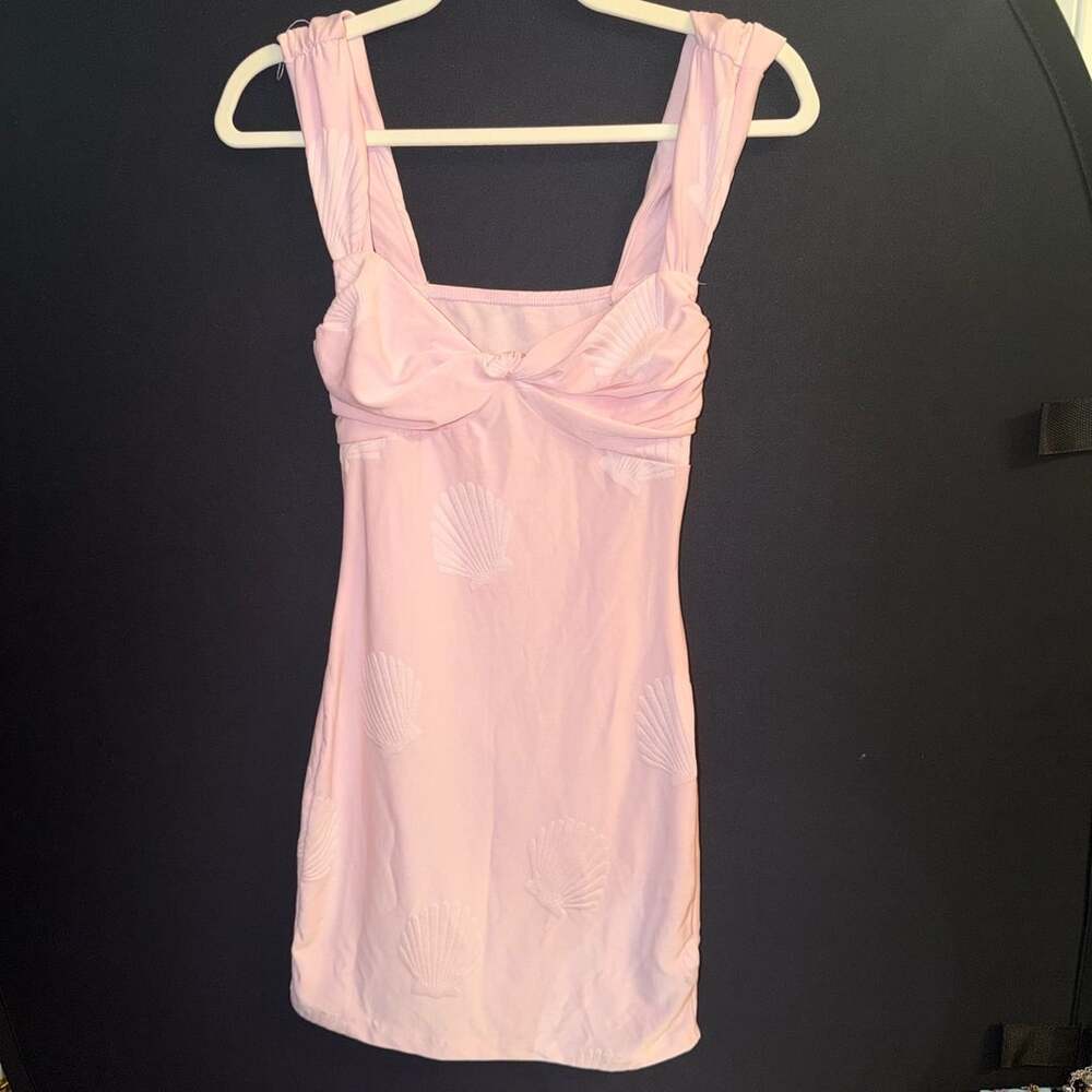 Missguided Jacquard Twisted Bust Mini Dress #0750